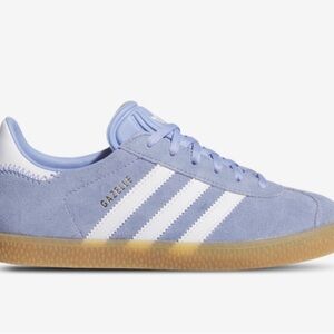 Blue adidas gazelles